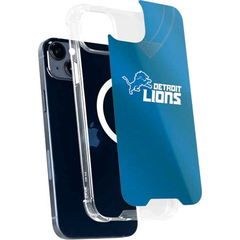 NFL Detroit Lions Team Jersey iPhone 15 Plus MagSafe Case